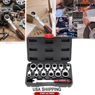 12in1 Interchangeable Heads Ratcheting Combination Wrench Set 8-19mm Metric Flex