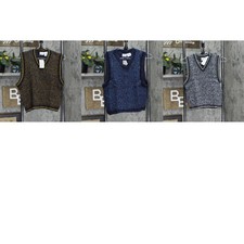 Arizona Jean Company Vintage Kids Boys Youth Knit Acrylic Dress Sweater Vest