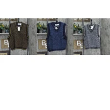 Arizona Jean Company Vintage Kids Boys Youth Knit Acrylic Dress Sweater Vest