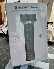 New Sealed Olight Prowess Black Flashlight 5000 Lumens 245m Rechargeable LED
