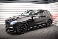 Seitenschweller Ansatz FüR BMW X3 G01 Schwarz Hochglanz Schweller Ansatz