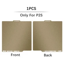 For Bambulab P2S QR Code Textured PEI Bed Build Plate 2-Sided Spring Steel Sheet