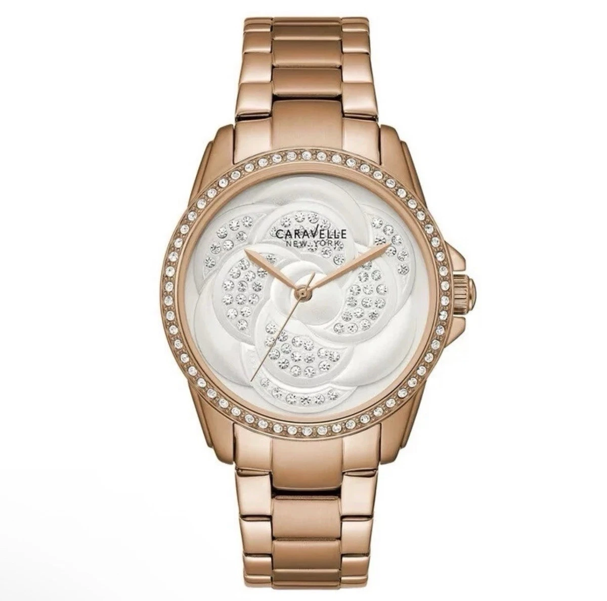 Caravelle New York Women Rose Gold Case Wristwatches for  display picture 1