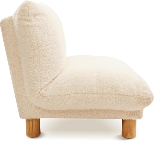 CLATINA Velvet Elevated Pet Bed Cat Dog Stool Bed Sofa White 2packs Warm Kennel - Picture 9 of 9