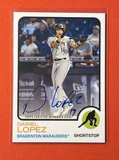 2022 Topps Heritage Minors ROA-DL Dariel Lopez AUTO 💎 On-Card Autograph Pirates