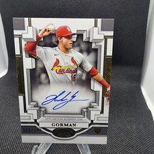 NOLAN GORMAN 2023 TOPPS TIER ONE BREAK OUT AUTOGRAPH RC AUTO # 3/149 Cardinals
