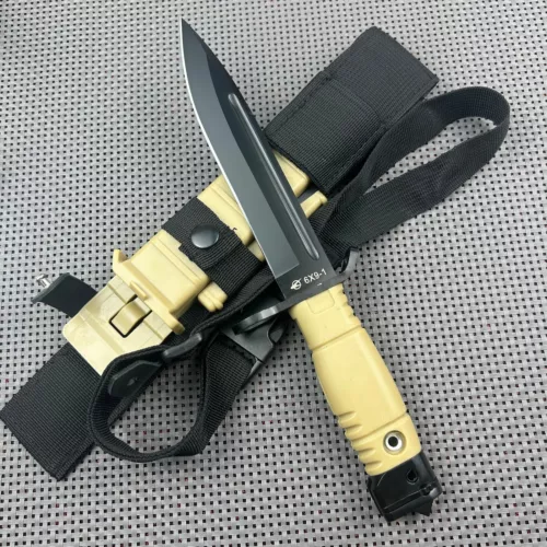 Outdoor tactical straight knife survival defense hunting multifunctional tools
