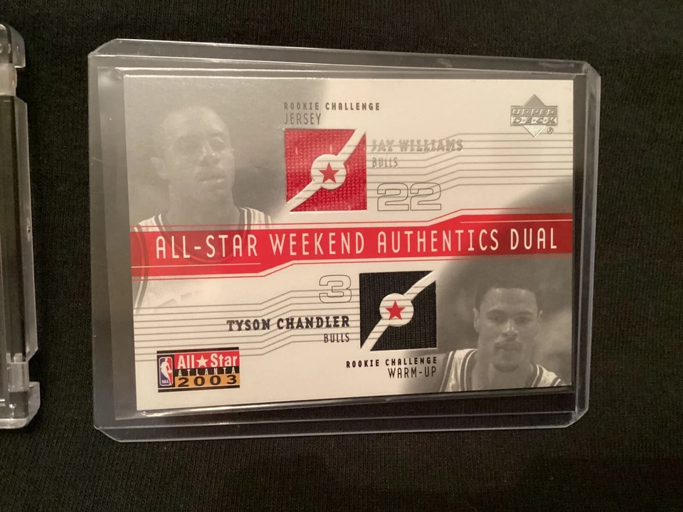 (3) card lot TYSON CHANDLER Hoops Hot Tandems Patch /100 Rookie RC,ALL STAR DUAL - Image 4 of 4