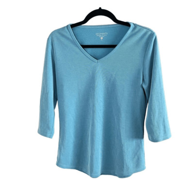 Seg ments Layer V Neck Top Size Small