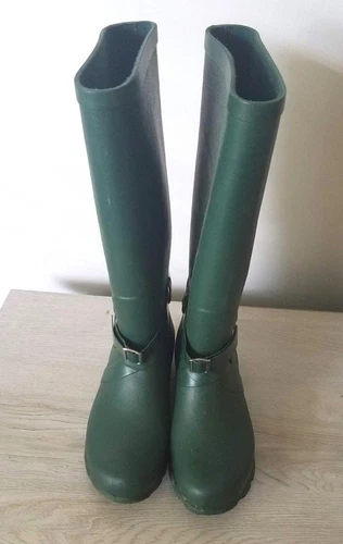 Women's Aldo Rain Boots Hunter Green Knee High Waterproof Size 36 UK 6 US