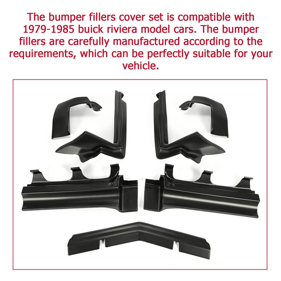 For Buick Riviera 1979-1985 Bumper Fillers-Front & Rear (Set Of 7 Pcs) - Image 2 of 4