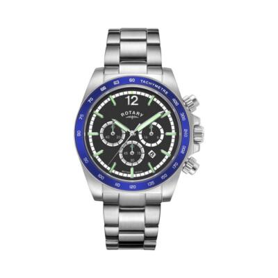 Rotary GB05440/72 Herren Edelstahl Henley Chronograph Uhr 2 Jahre Garantie