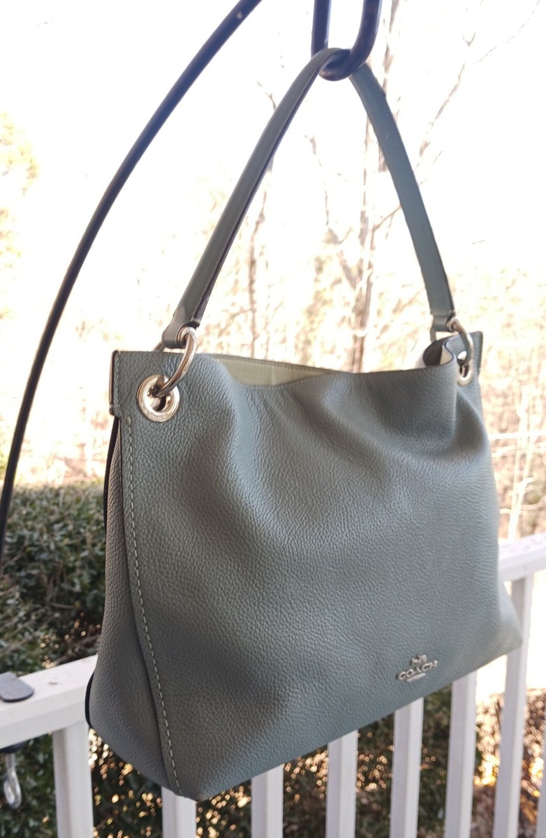 Coach 24947 MEDIUM Clarkson Blue Leather Hobo/Shoulder Bag