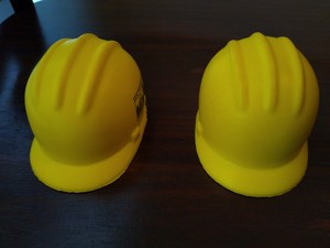 Yellow Hard Hats Stress Ball Toy Squeezable Relievers Squeeze Ball Sf Inspection Ebay
