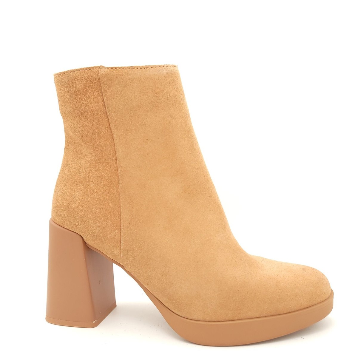 Naturalizer Booties Womens Neutral Tan Suede Retro Chic Boho