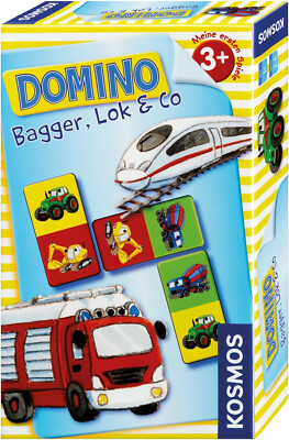 Domino von Kosmos Bagger,Lok & Co. ab 3 Jahre 2-6 Spieler Neu / Ovp