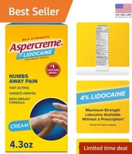 Aspercreme with Lidocaine Maximum Strength Pain Relief Cream, 4.3 Oz