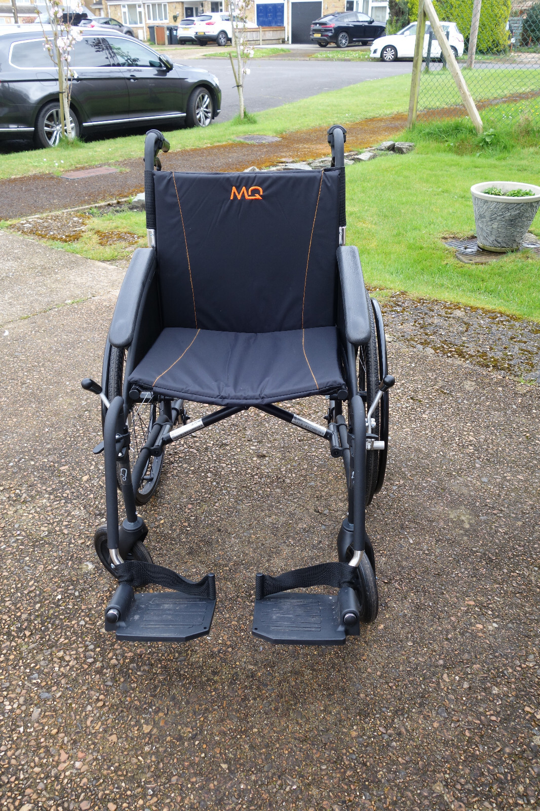 Lightweight Folding Wheelchair attendant brakes Self Propelled eBay