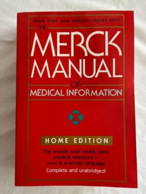 The Merck Manual of Medical Information Home Edition - unabridged 9780671027261| eBay