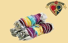 7 Chakras With Rose Petals Smudge Stick