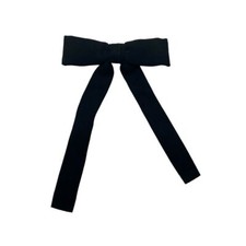 Vintage black bow clip on centinnial ribbon Retro