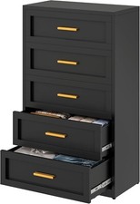 Elegro Metal 5 Drawer Tall Dresser Storage Cabinet For Bedroom,Enteyway,Closet