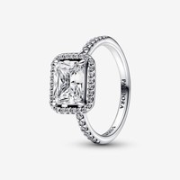 Pandora Timeless Sterlingsilber Rechteckiger Strahlenkranz Ring 192391C01-56