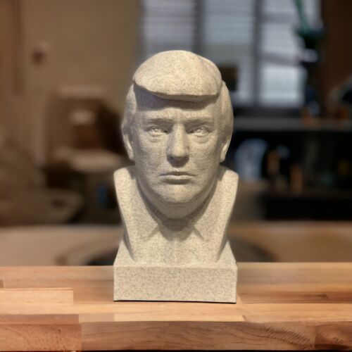 US 45th President Donald Trump Bust PLA Marble 3d Print 5” - Picture 1 of 5