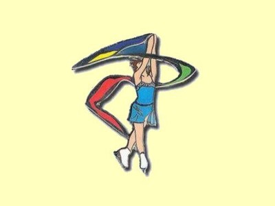 Ice Skater With Banner Lapel Pin Celebrate Your Love For Figure
