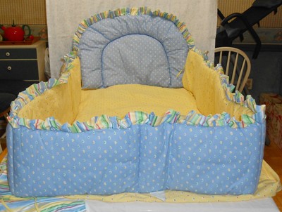 Pine Creek Cotton Crib Bedding Set Unisex Yellow Pink Blue Hobo Diaper Bag Ebay