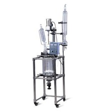 10L Dual Jacketed Glass Reactor for Synthetic Reaction Lab Reactor 110V 60HZ