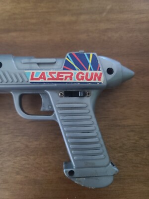 Vintage 1980s Made in Hong Kong Gray Lazer Toy Gun Lights Vintage 1980s Made in Hong Kong Gray Lazer Toy Gun Lights