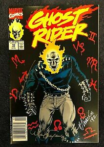 Ghost Rider #10 (1991) Signed Mark Texeira, Howard Mackie & Bobby Chase  NM/NM+