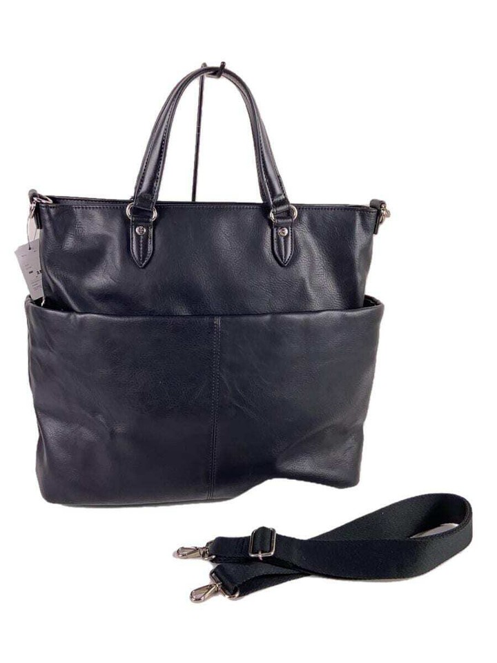 Other brands prosperity 2way bag faux leather BLK plain from Japan eBay