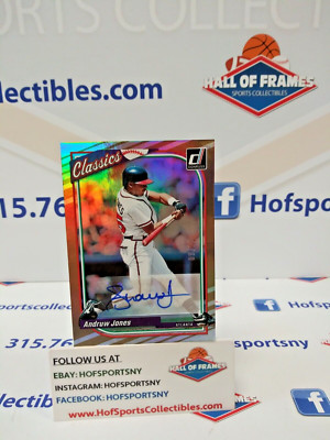 2023 PANINI DONRUSS CLASSICS ANDRUW JONES GOLD AUTO 9/10