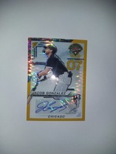 Jacob Gonzalez 8/10 2025 SSP HoloGold Prizm Auto ProspectEdition Investment Card