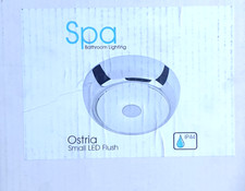 Spa Ostria Small LED Bathroom Ceiling Flush Light IP44 Chrome G9 Round 250lm