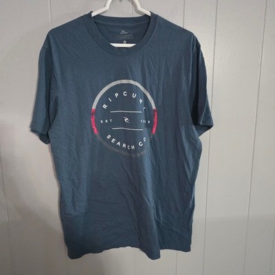 Rip Curl Graphic T-Shirt Mens XL Blue Short Sleeve Search Co Standard Fit