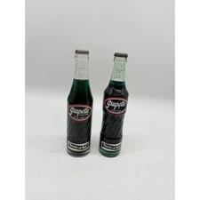 Vintage Grapette King Size 10 Fl Oz Soda Bottles Set of 2