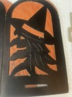 c.1920-30’s Beistle Crepe Paper Die Halloween 4 Panel Lantern & Candle Base X 2 — photo 5