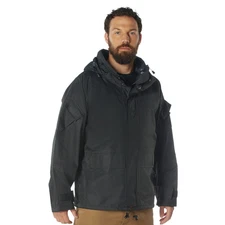 Hard Shell Waterproof Jacket - Black 3XL
