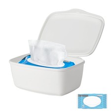 Wipes Dispenser Compatible with Cottonelle Flushable, Refillable Wet White