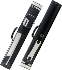 Pool Cue Case 2x4 Hard Pool Stick Case Holds 2 Butts and 4 Shafts for Adults Bil