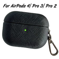 Case for Apple AirPods 5 4 Pro 3 2 Leather Cover with Lock Hook for Women Men