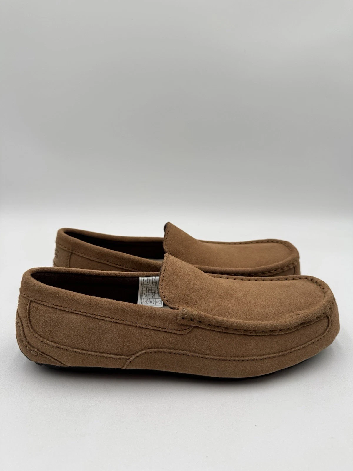 Mocassino uomo UGG ontano slip on marrone scamosciato mocassino lana scarpe 1003419 taglia 9