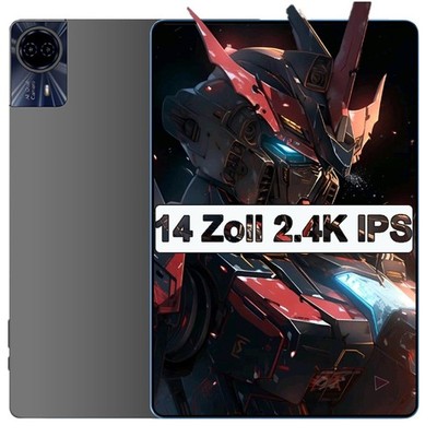2025 14Zoll Tablet Android 15 24GB+256GBGaming Pad Dual SIM 5G WiFi Google GPS