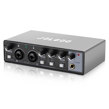 USB Audio Interface, 24-Bit/192kHz Plug  Play Sound Card for Recording   XLR...