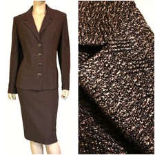Excellent St John Knit Career  Executive Skirt  Jacket Suit sz 12