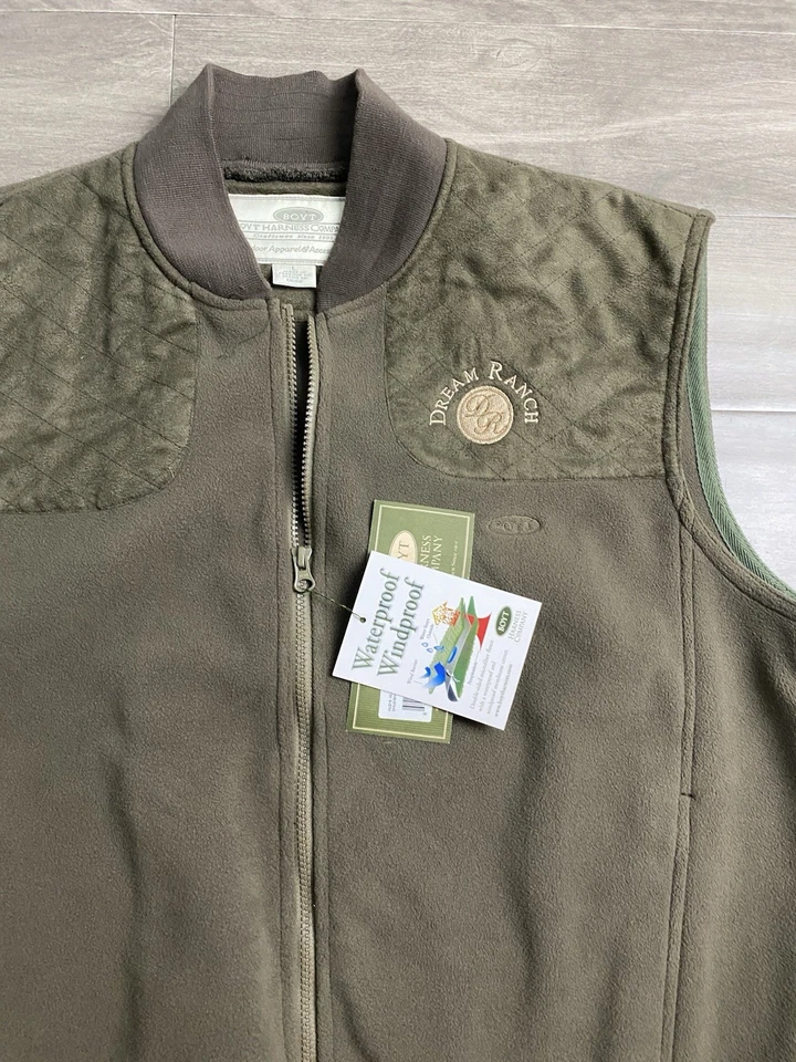 New Boyt Harness Hurricane Waterproof Green Fleece Hunting Vest Men’s Size L - Image 4 of 4