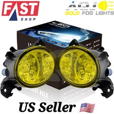 Pair For Infiniti M35 2008-2010 Clear Lens Fog Lights Bumper Lamps Yellow Led